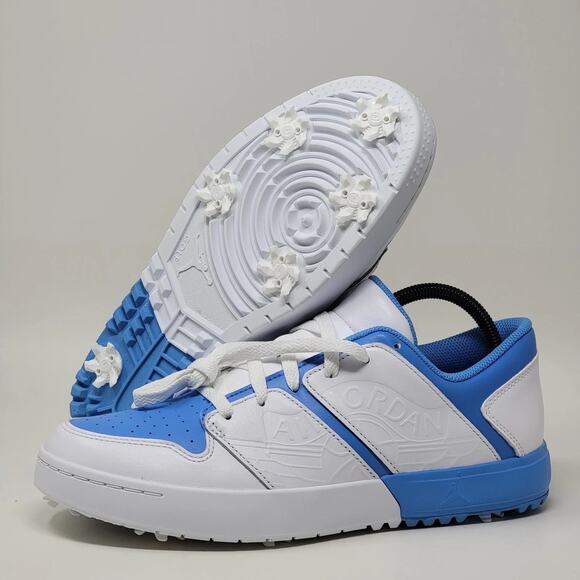 Nike Air Jordan NU Retro 1 Low G Golf UNC Mens Size 10 White University Blue NEW